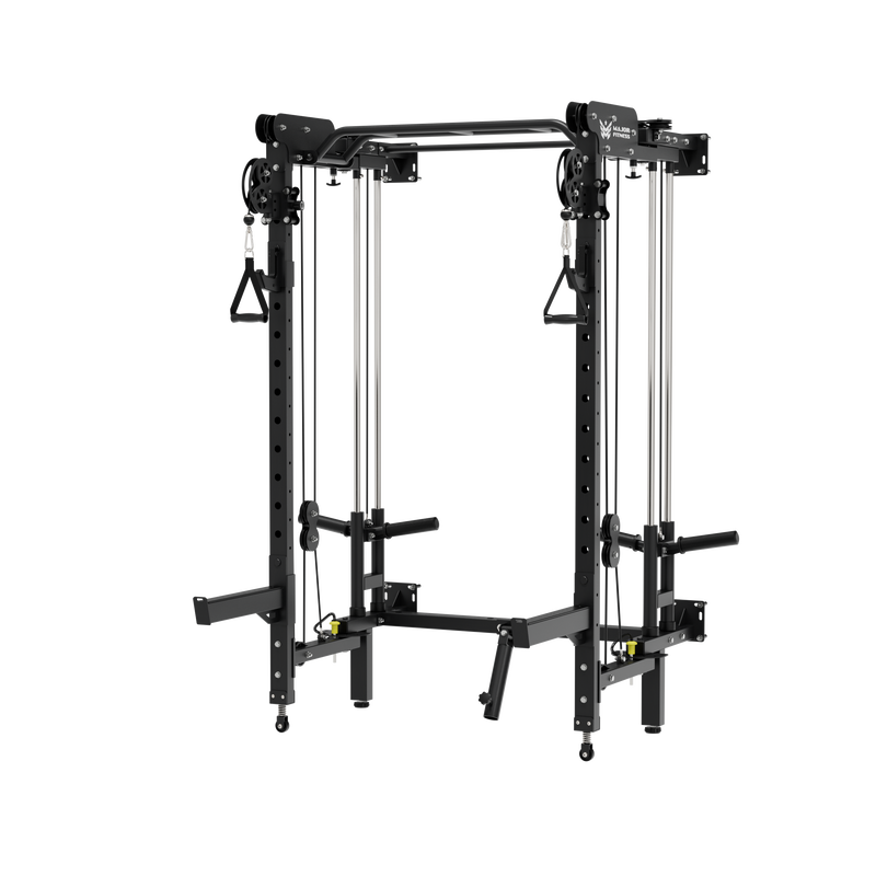 Major Fitness F35 All-In-One Home Gym Wall-Mount Folding Power Rack