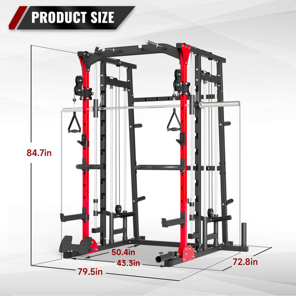 MAJOR FITNESS All-In-One Home Gym Smith Machine Package SML07
