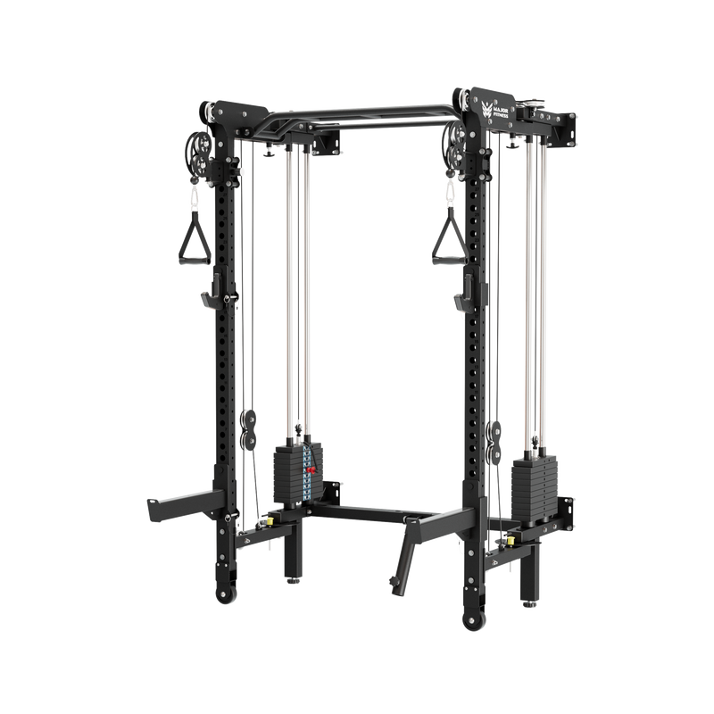 Major Fitness F35 All-In-One Home Gym Wall-Mount Folding Power Rack