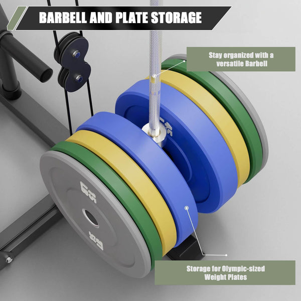 Major Fitness Plate Barbell Combo Holder For PLM03