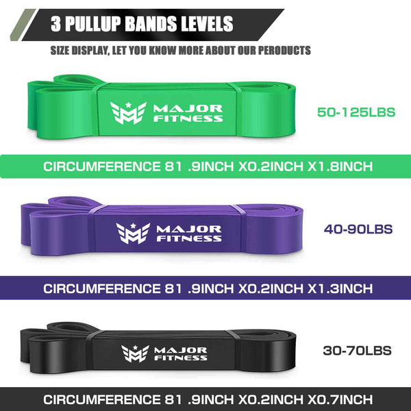 Major Fitness Pull Up Assist Band Resistance Power Bands