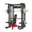 Major Fitness cable crossover smith machine spirit b52 with a bench and 230lb set weight plates
