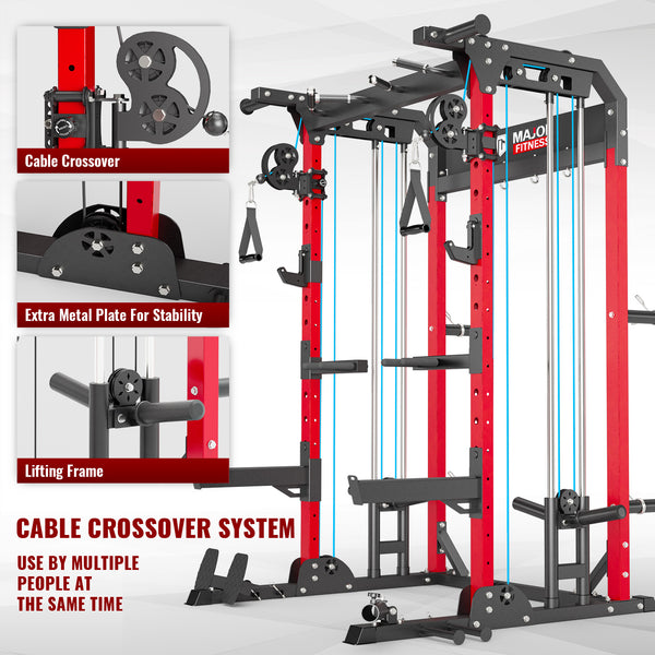 MAJOR FITNESS All-In-One Home Gym Power Rack Raptor F22
