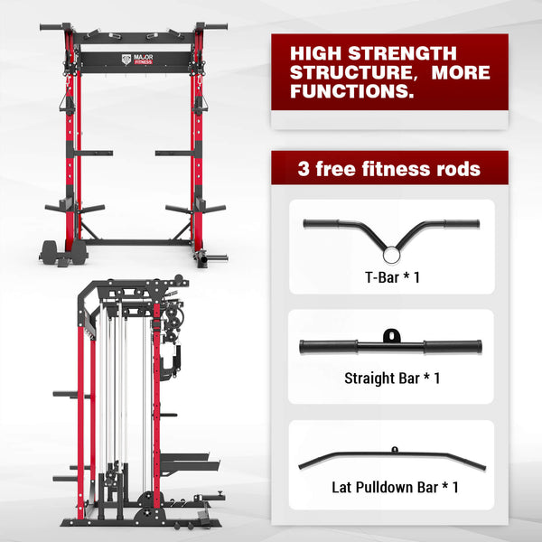 MAJOR FITNESS All-In-One Home Gym Power Rack Raptor F22
