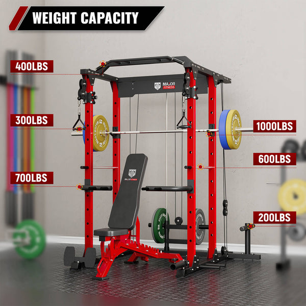 MAJOR FITNESS All-In-One Home Gym Power Rack Package PLM03
