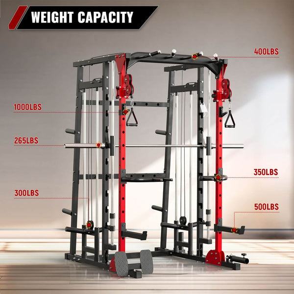 Smith Machine Red SML07 attachment weight capacity
