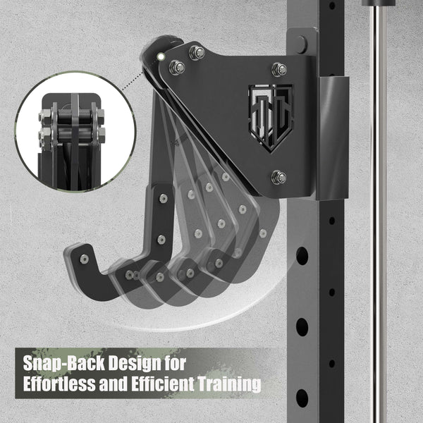 snap-back design for effortless and efficient training