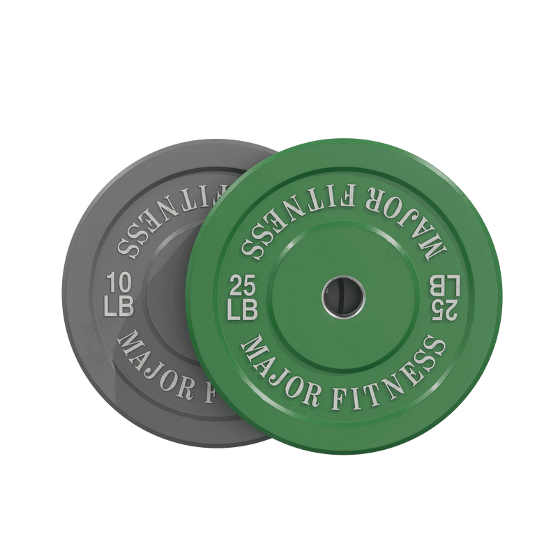 Major Fitness Low Bounce Bumper Plates Olympic Weight Plates Set