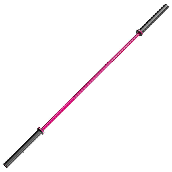 MAJOR LUTIE 15kg Women Cerakote 6.6ft 2-Inch Barbells for Functional Fitness 750lb Capacity Pink
