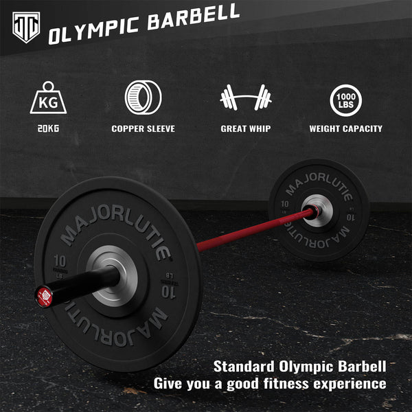 MAJOR LUTIE 20kg Cerakote 7ft 2-Inch Standard Olympic Barbells 1000lb Capacity - Function
