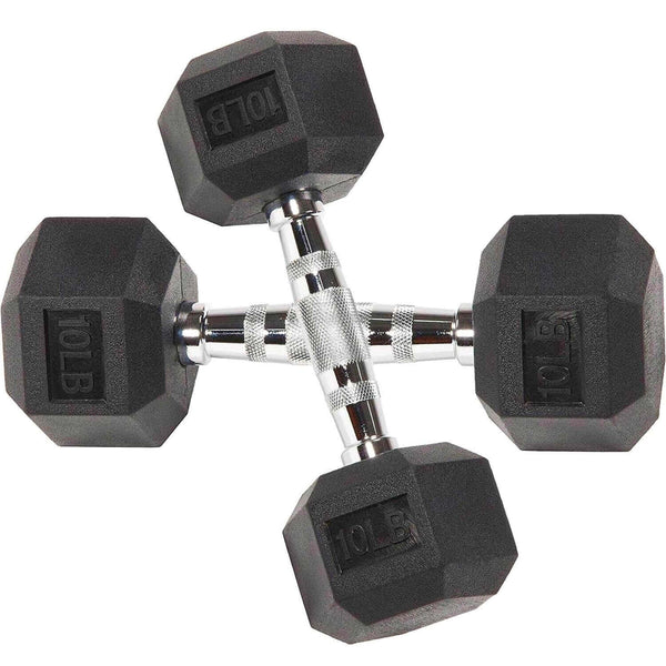 MAJOR LUTIE Rubber Hex Dumbbells Fitness Accessories
