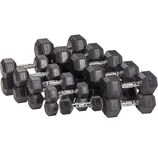 MAJOR LUTIE Rubber Hex Dumbbells Set Fitness for Sale
