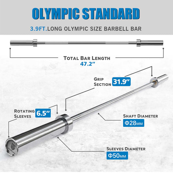 MAJOR FITNESS 4ft Straight Bar