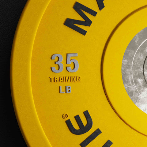 Major Lutie Urethane Competition Weight Plates yellow-35LB (2)